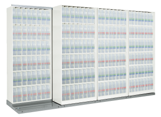 カルテ棚並行移動書庫